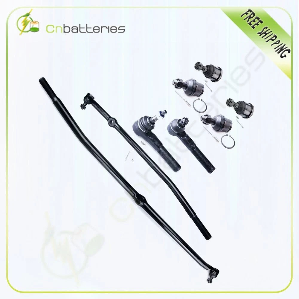 8pc Steering & Suspension Kit Ball Joints Tie Rods for Dodge Ram 1500 2500 (2003–2008)