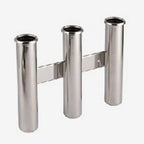 Triple Rod Holder for Boats Yachts Marine Docks (Stainless Steel)
