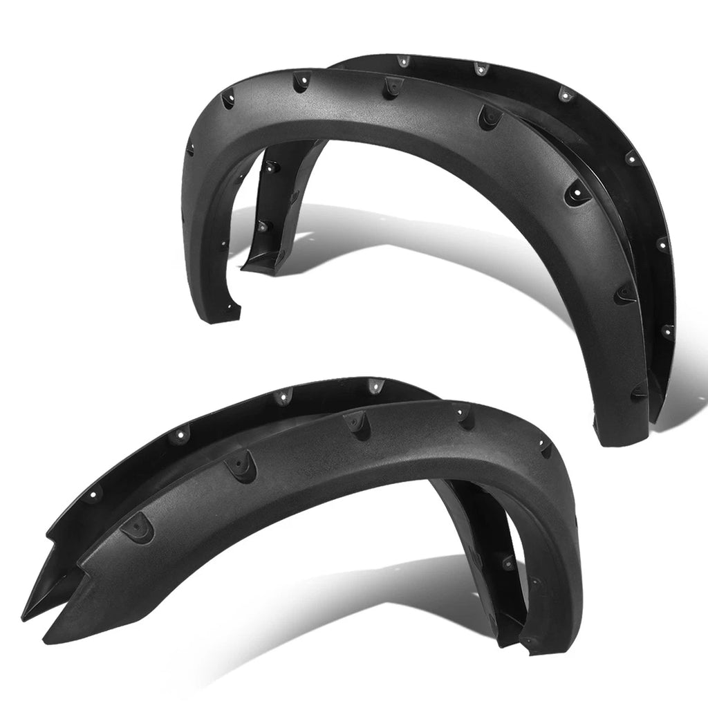 Set of 4 Matte Pocket-Riveted Wheel Fender Flares for Ram Truck (2010–2018)