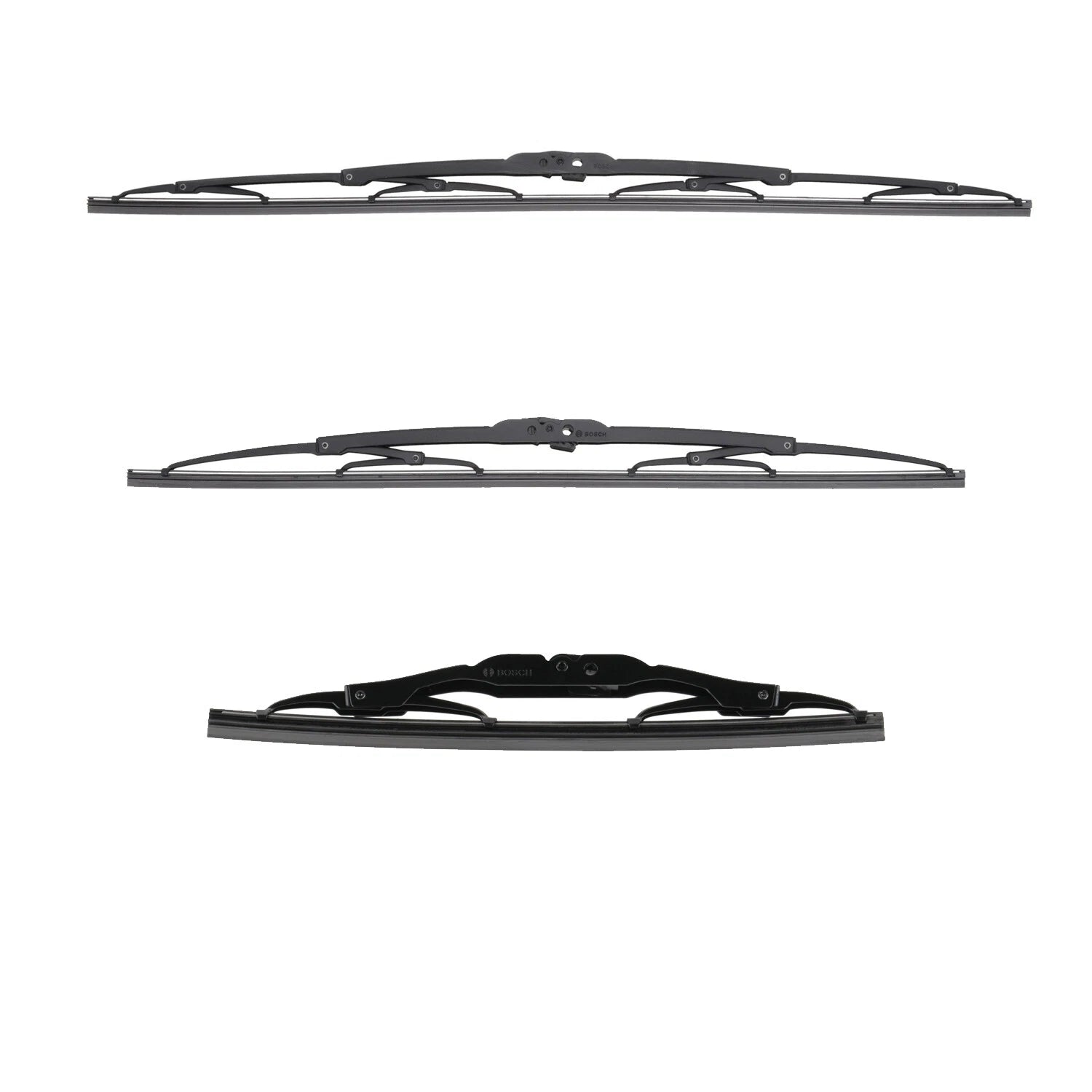 Set of 3 Bosch MicroEdge Windshield Wiper Blades for