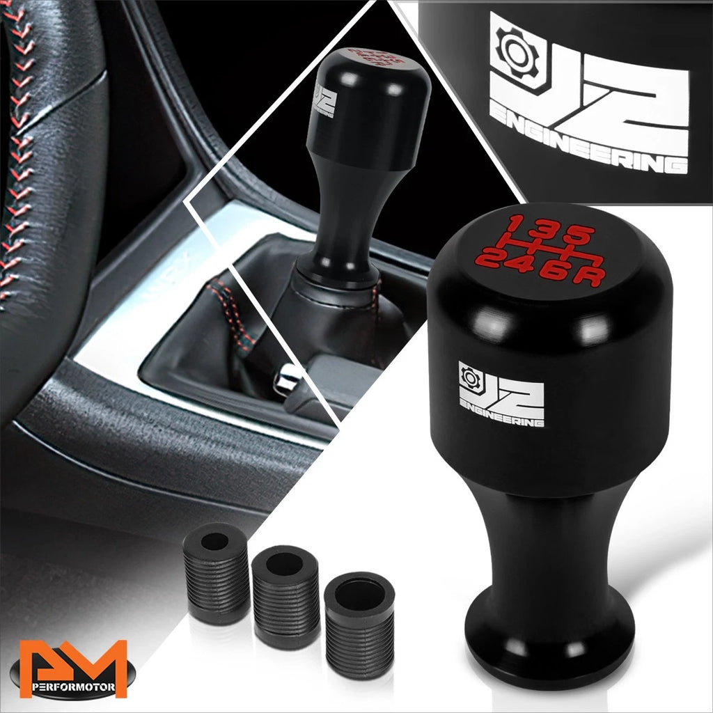 6-Speed Manual Shift Knob for J2 (Black, Aluminum)