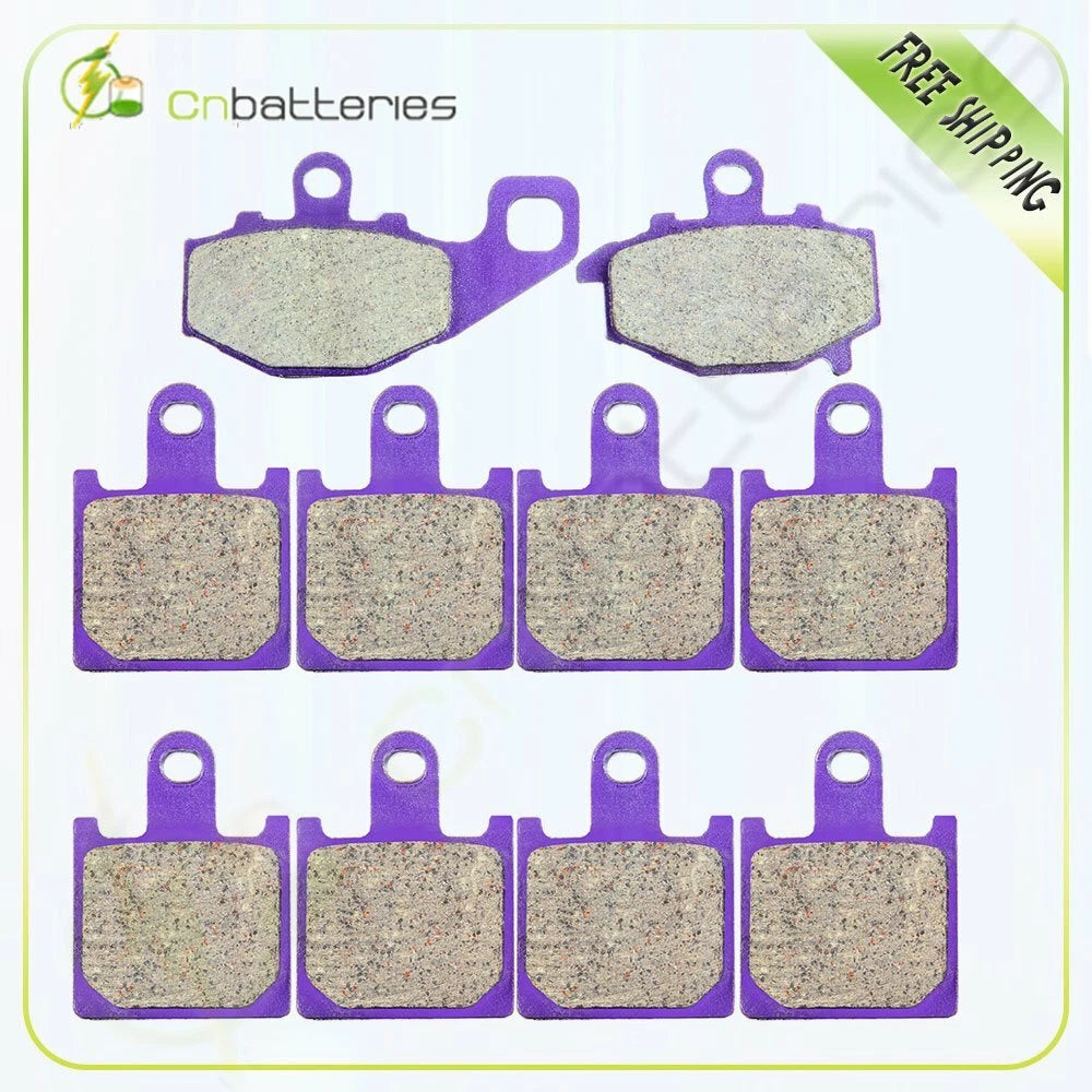 Front and Rear Brake Pads for Kawasaki ZX600R Ninja ZX6R (2009–2012) Carbon Fiber