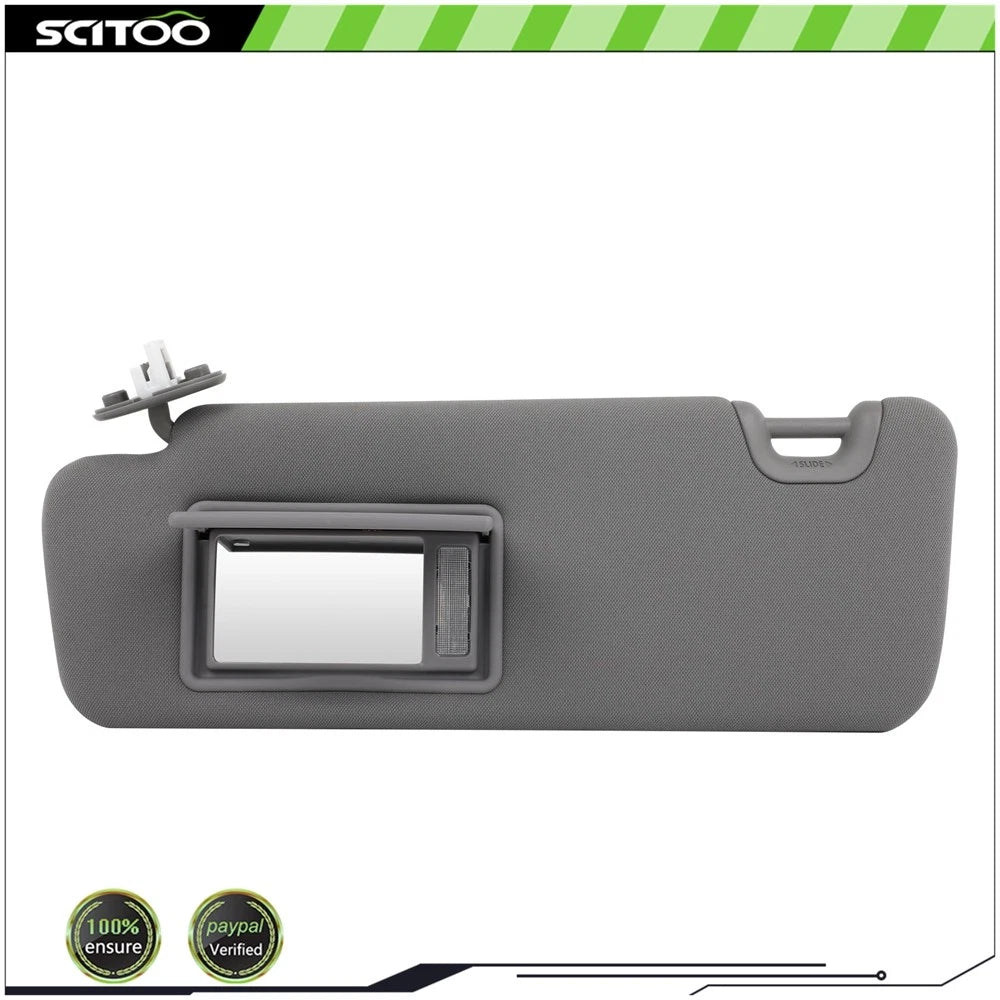 Left Driver Side Sun Visor for Toyota Highlander (2014–2019) 74320-0E074-A0