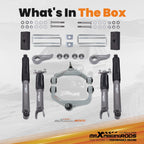 3.5" Suspension Lift Kit w/Shocks for Chevy GMC 2500HD/3500HD (2011–2019)