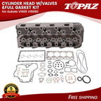 Cylinder Head with Valves & Gasket Kit for Kubota V1505 