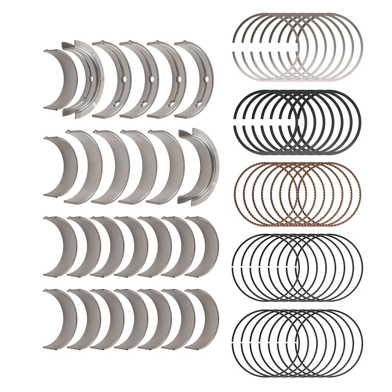 Rods & Main Bearing Piston Rings for Chevy GM Gen III IV LS 4.8L 5.3L (1999–2016)