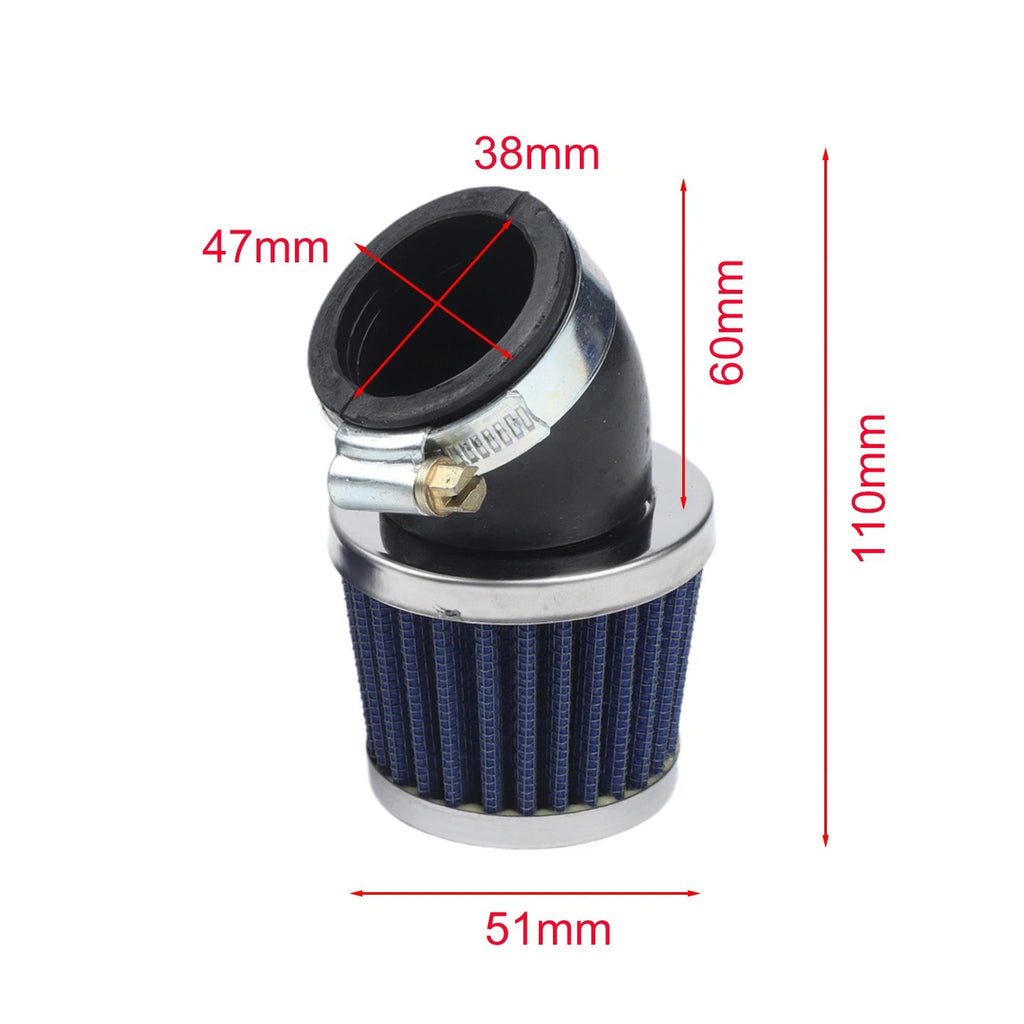 38mm Elbow Air Filter for ATV Dirt Bikes 110cc 125cc