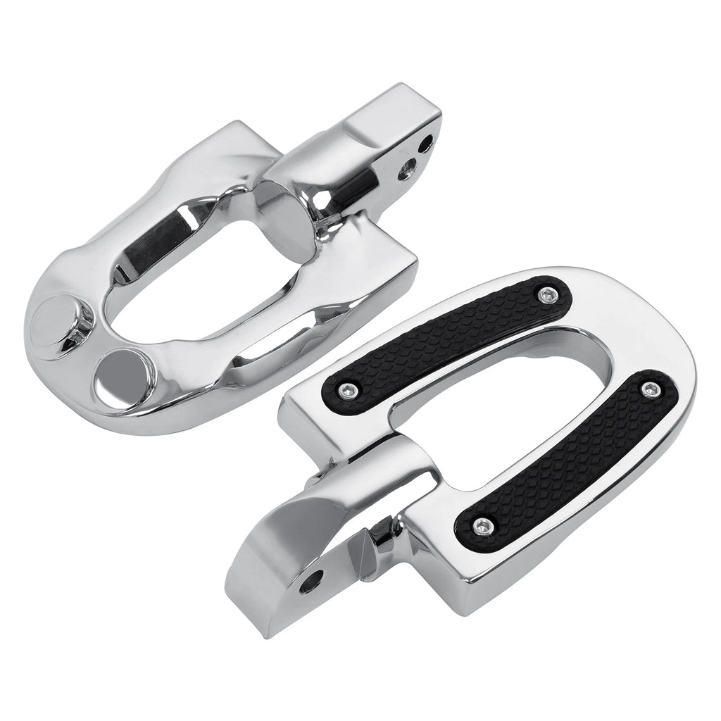 Chrome Passenger Footpeg Pegs for Harley Softail Fat Boy Low Rider (2018–2025)