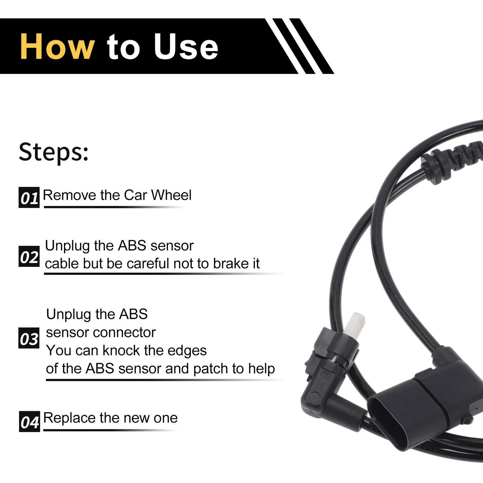 ABS Wheel Speed Sensor for Mercedes-Benz W213 (2016) 1 x Left Front