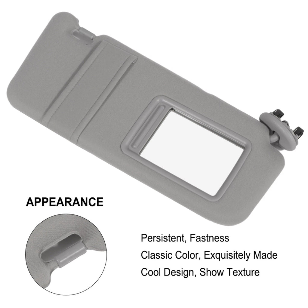 Right Sun Visor for Toyota Camry (2007-2011) Gray Color