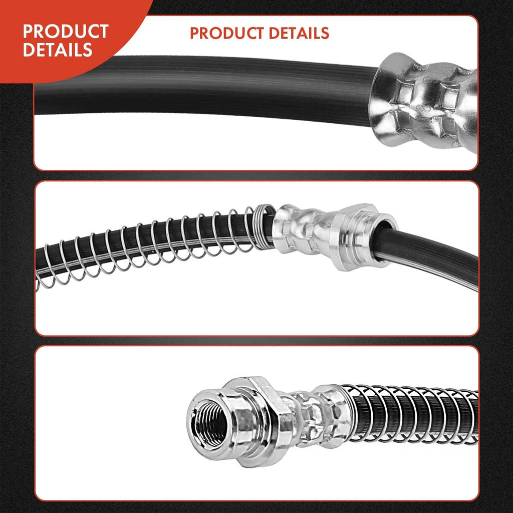 2X Front Brake Hydraulic Hose for Mitsubishi Lancer (2002-2006)