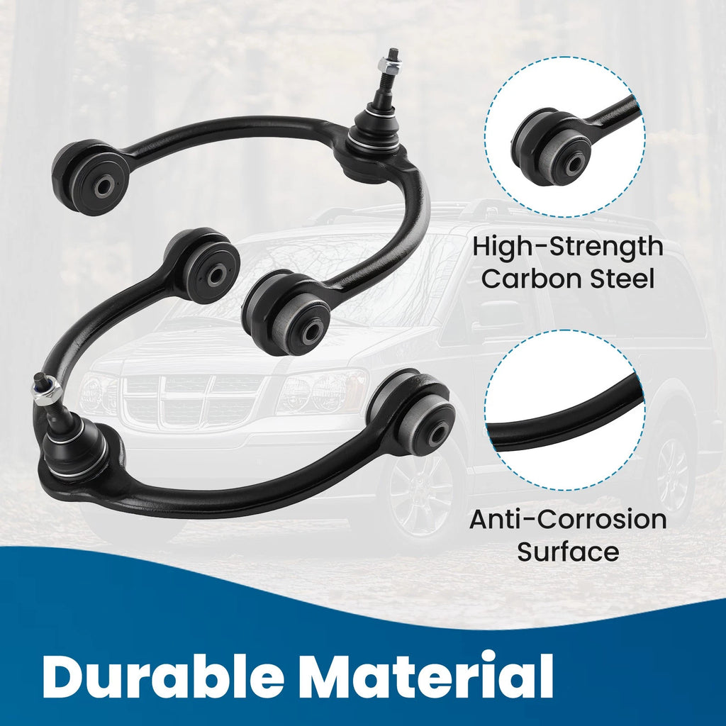 Front Control Arms, Sway Bars, Tie Rods Kit for 2005-2010 Commander Grand Cherokee