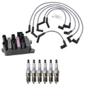 Set of 6 Hitachi Ignition Coils & Denso Iridium Spark Plugs for Taurus V6