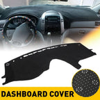 Dashboard Cover Mat for Toyota Sienna (2004–2010) Black Anti-UV Pad