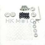 Set of 10 Black Spike Fairing Bolts for Yamaha YZF R1 (1998–1999)