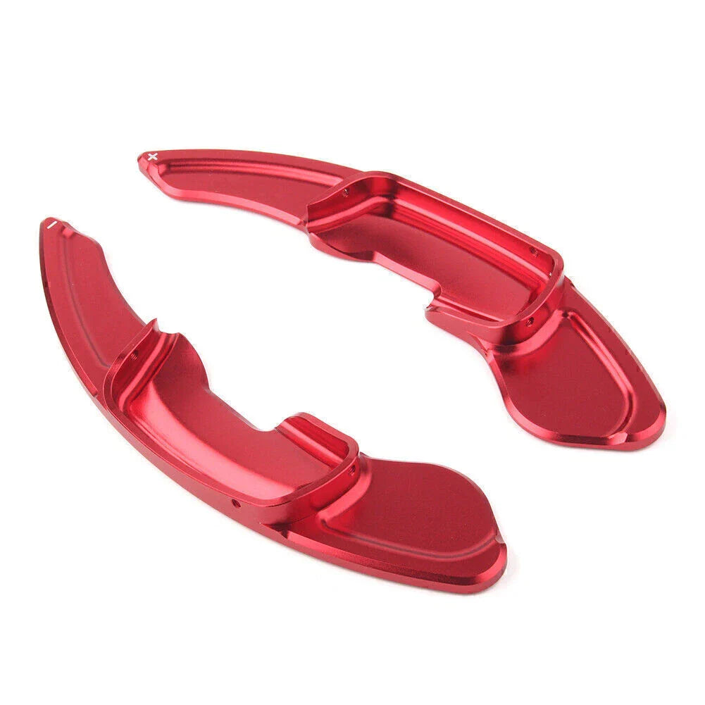 Red Steering Wheel Shift Paddles for VW Golf R GTD GTE MK7 (2013-2018)
