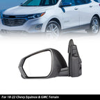 LH Heated Manual Fold Power Mirror for Chevy Equinox (2018–2022)