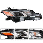 Right Passenger Headlight Lamp for Toyota Camry (2018–2019) Clear Lens