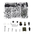 190pcs Aluminum Fairing Bolts Kit for Yamaha YZF R1 (1998–2021) YZF R6 (1999–2020) Silver