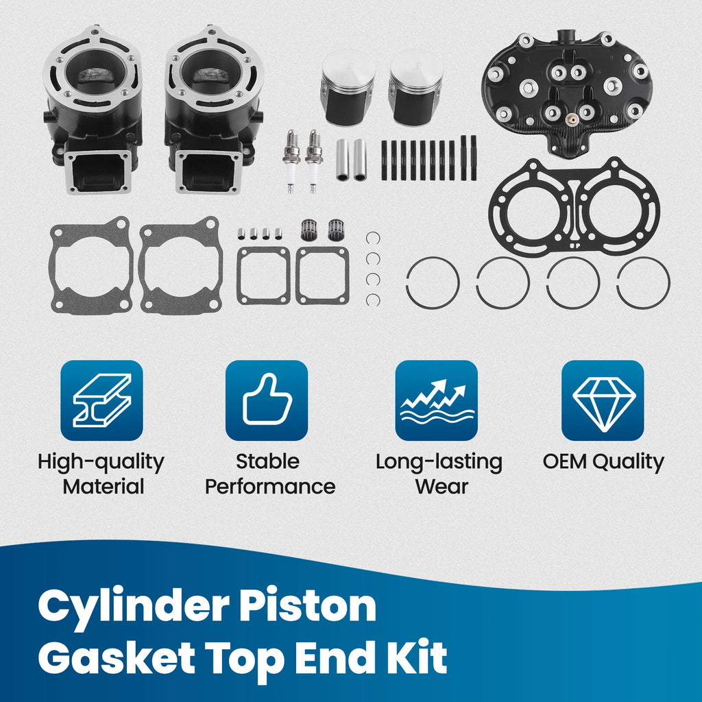 Top End Kit for Yamaha Banshee 350 (1987–2006) - Cylinder Head, Piston, Gasket
