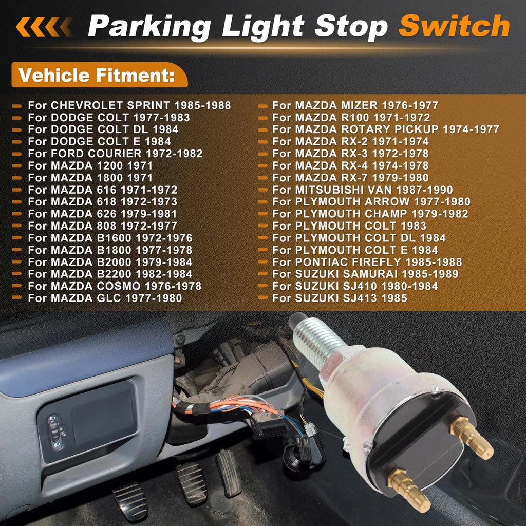 Brake Light Switch for Chevrolet Sprint (1985–1988) 3774066010