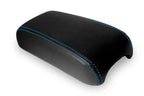 Console Lid Pull Over Cover Leather for Chevrolet Cavalier (2000–2005) Blue Stitch