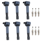 Set of 6 Ignition Coils & Iridium Spark Plugs for Acura RDX, Honda Accord V6 (2013–2017)