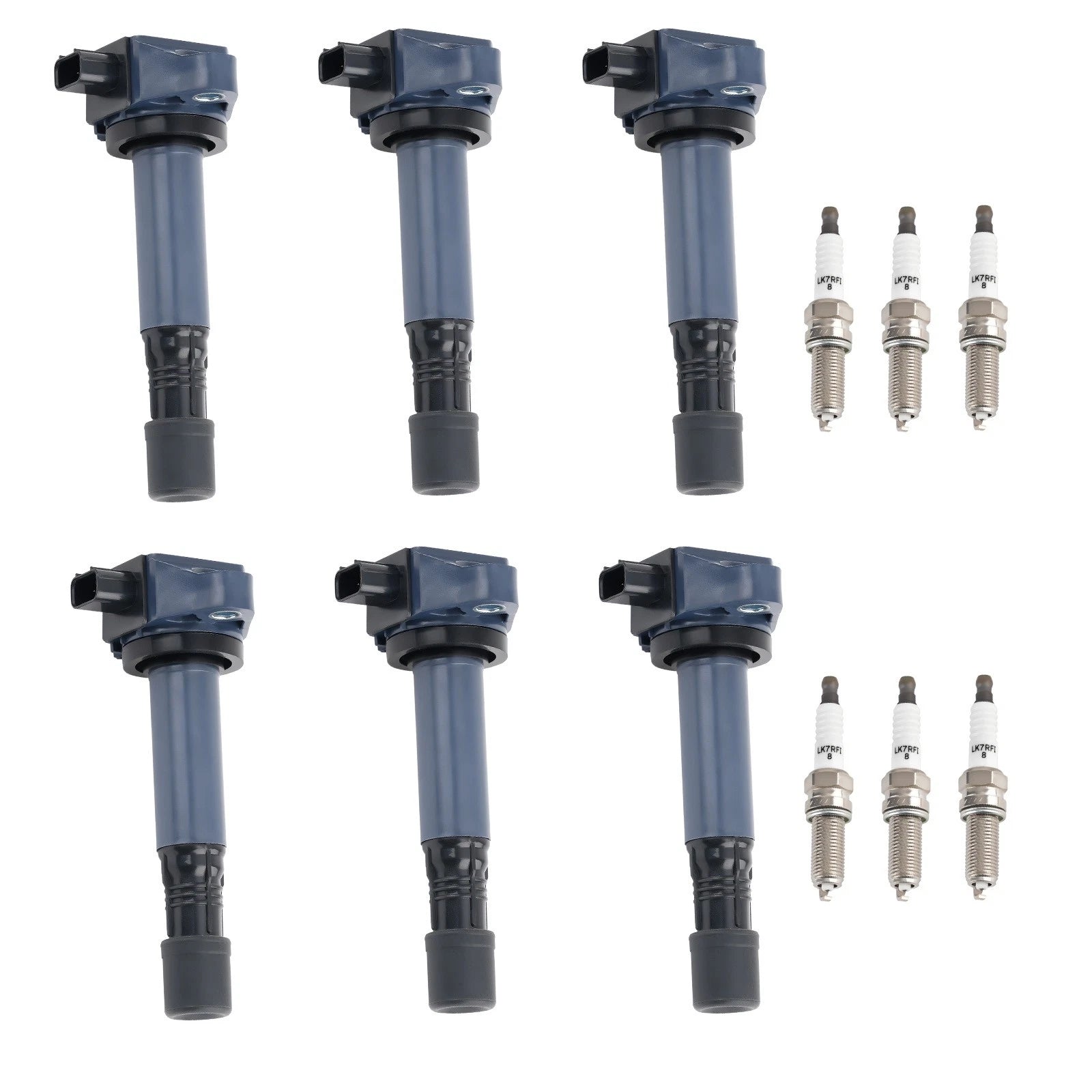 Set of 6 Ignition Coils & Iridium Spark Plugs for Acura RDX, Honda Accord V6 (2013–2017)