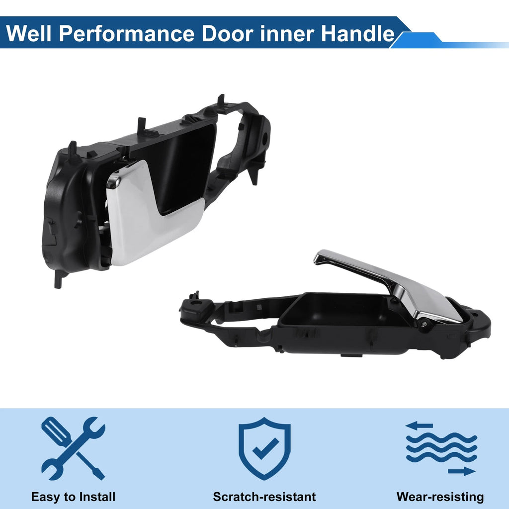 Front Passenger Side Interior Door Handle for Buick Excelle (2008–2016) Black Chrome