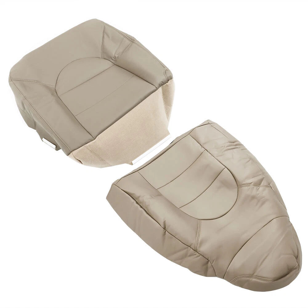 Set of 2 Leather Seat Covers for Ford F250 F350 (1999–2000) Tan