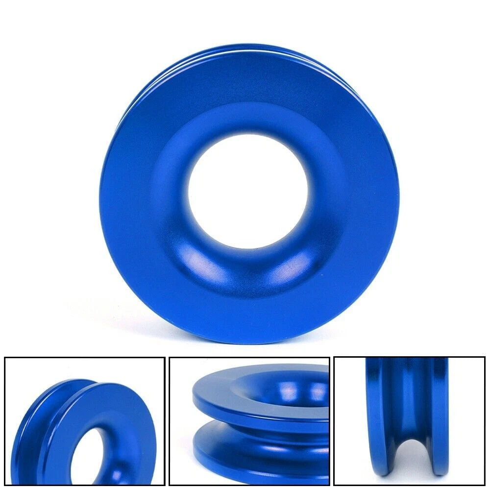 Winch Snatch Recovery Ring for ATV UTV (41000 lbs) - Blue