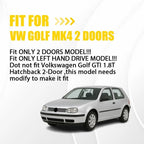 3Pcs Door Grab Handle & Window Switch Panel Bezel for VW Golf MK4 (1998–2006)