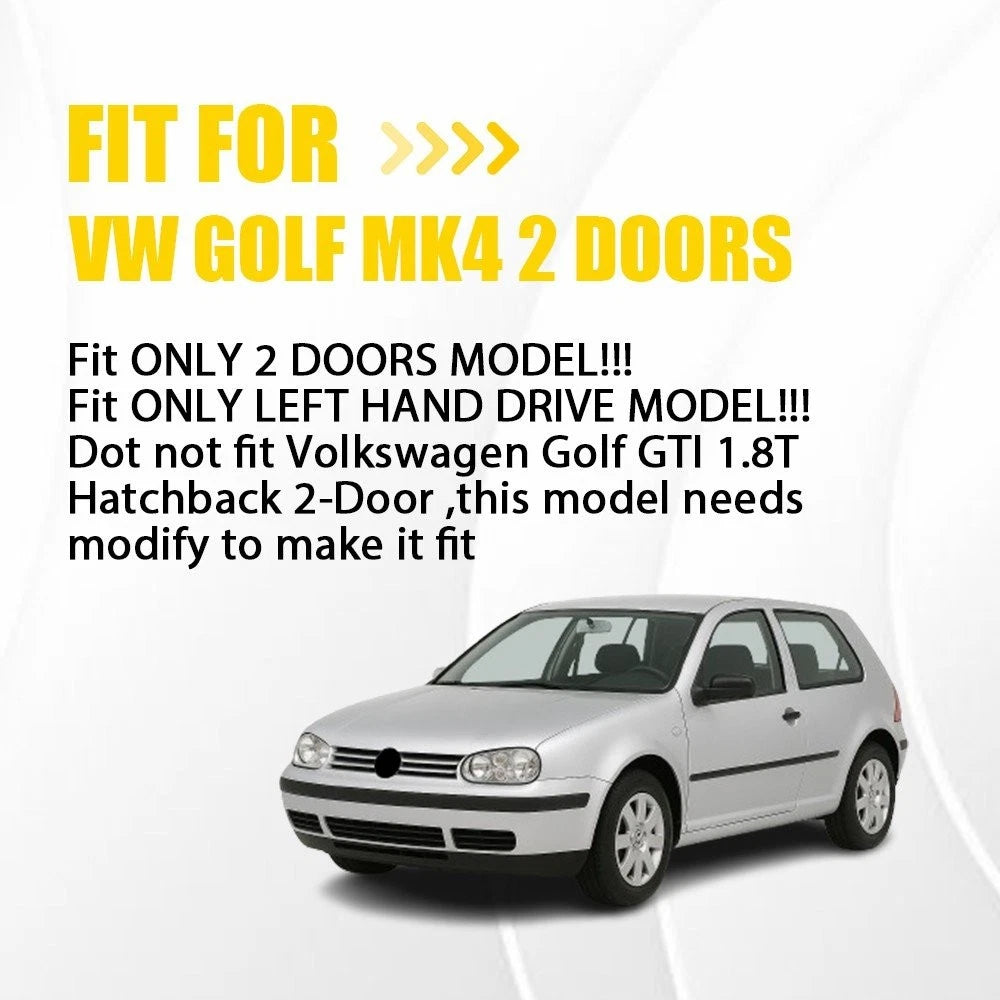 3Pcs Door Grab Handle & Window Switch Panel Bezel for VW Golf MK4 (1998–2006)