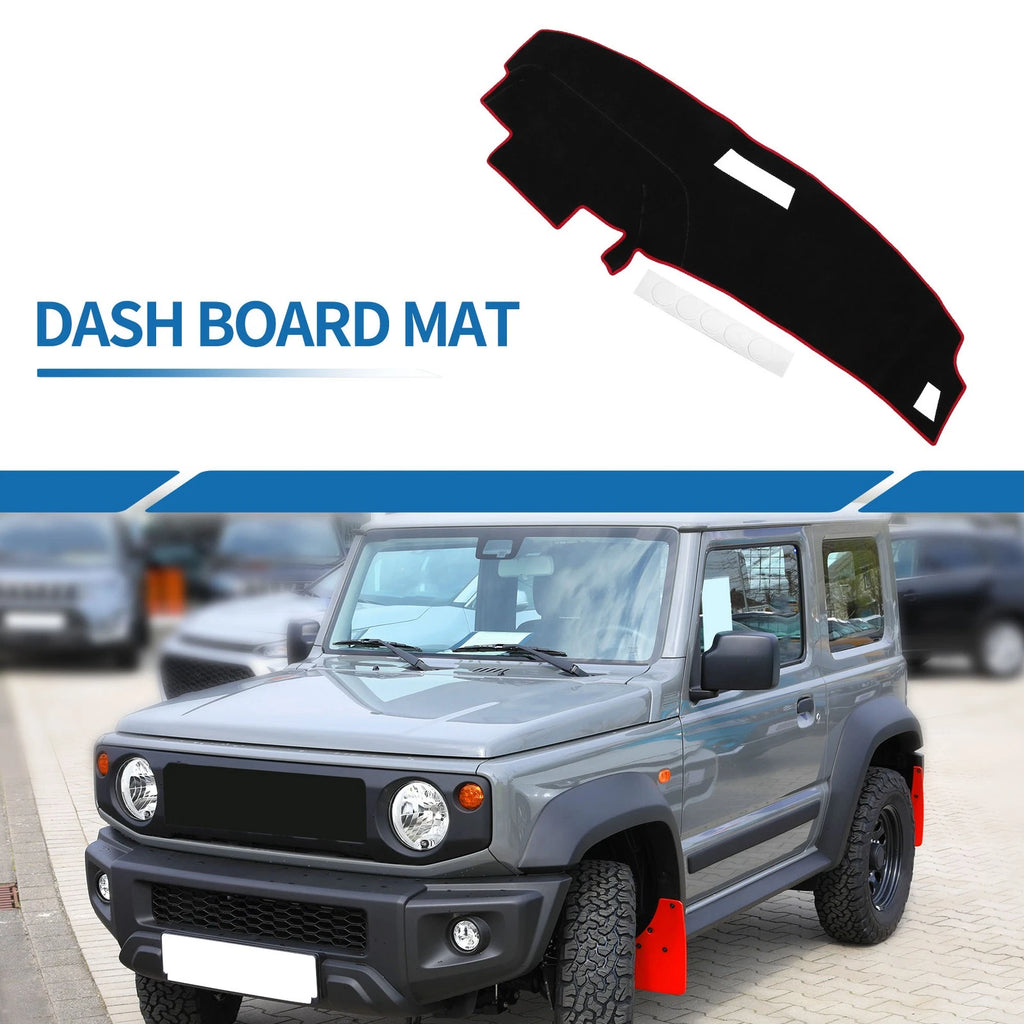 Dashboard Cover Mat for Ford Ranger (1989–1994) Black Red