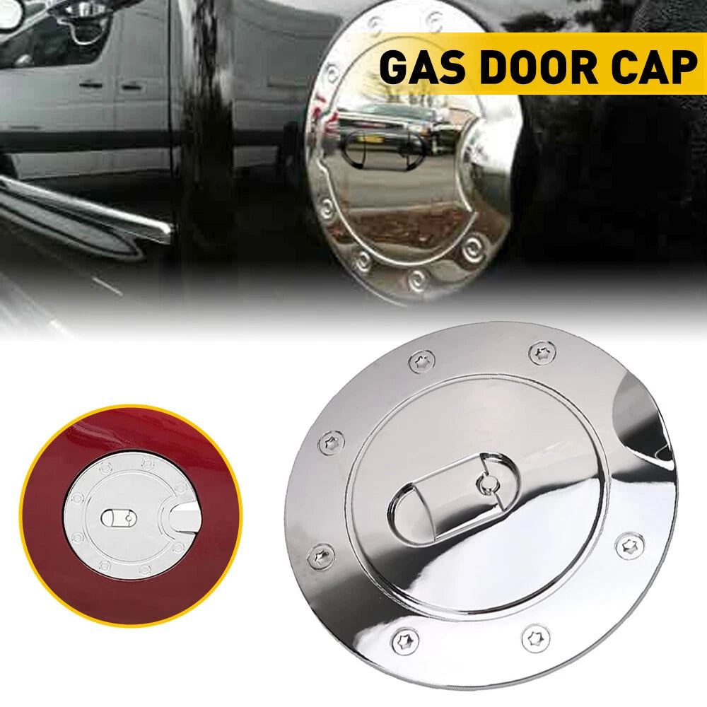 Gas Fuel Tank Door Cover Chrome for Chevrolet Silverado GMC Sierra (2007–2013)