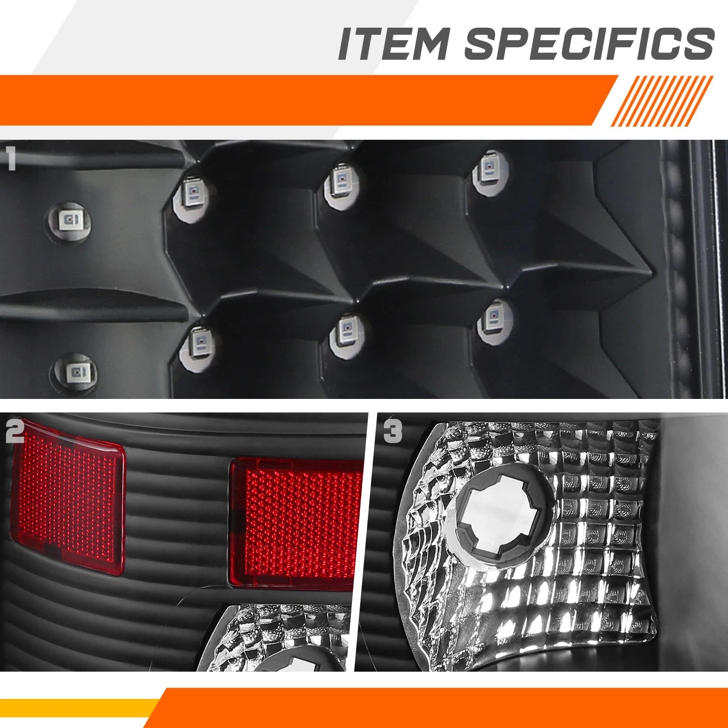 Full LED Tail Light for Ford Super Duty (2008–2016) - Black