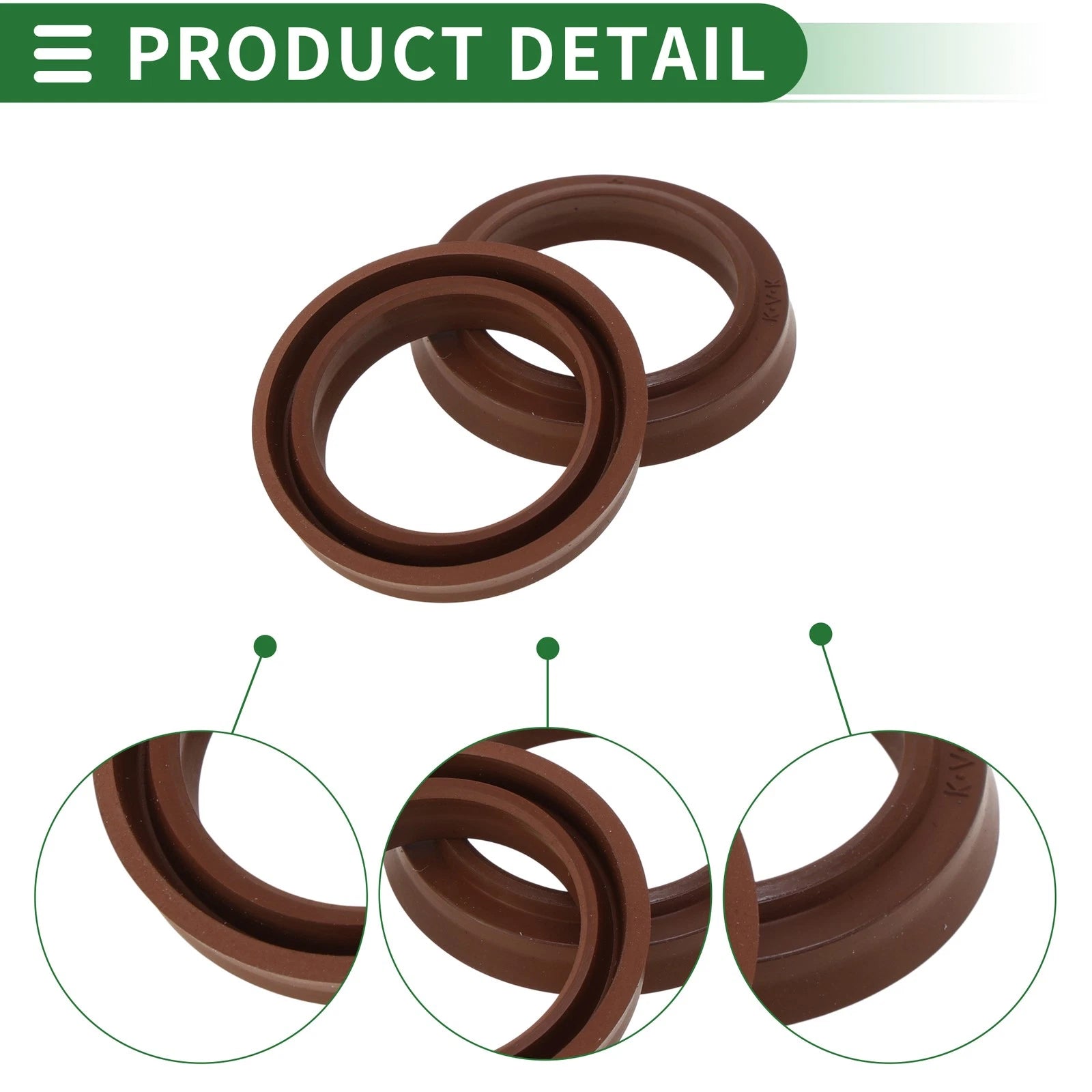 Set of 5 Oil Seal Rotary Shaft Seal FKM Rubber 22.4x30.4x4.5mm
