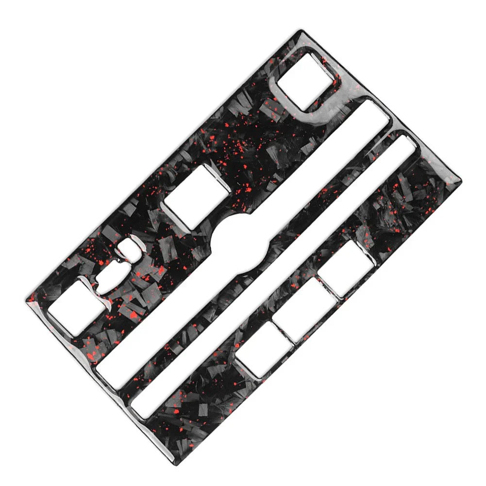 Forged Red CD Panel Frame Cover Trim for Infiniti Q50 Q60 (2014-2019)