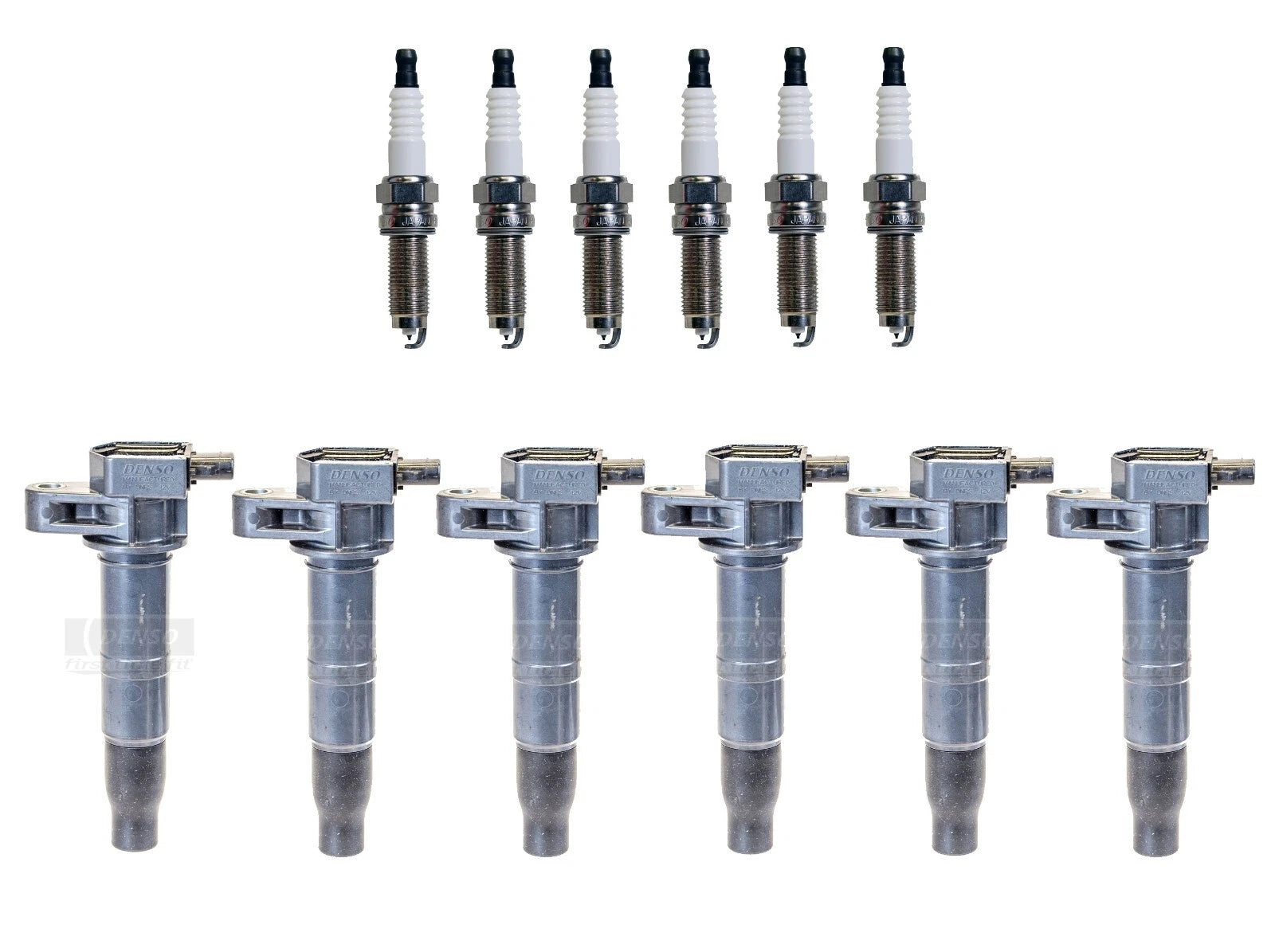Set of 6 Denso Ignition Coils & Iridium Spark Plugs for Kia Hyundai V6