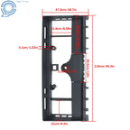 Heavy-Duty Pallet Fork Frame with Receiver Hitch for Skid Steer (US)