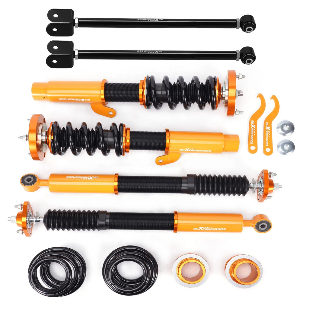 Coilovers Suspension Kit + Rear Control Arms for BMW E46 325i 330i (2001–2005)