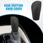 1 Pcs Gear Shifting Knob Cover for Hyundai Verna (2010–2014) Faux Leather Black 726215795974
