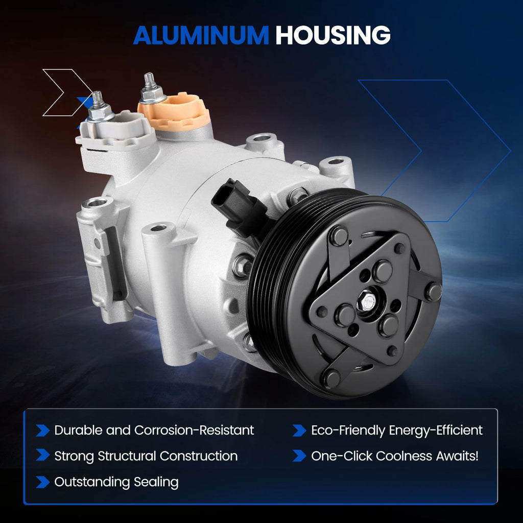 A/C Compressor w/ Clutch for Ford Fiesta 1.6L, EcoSport 2.0L (2014–2019) CO 9781C