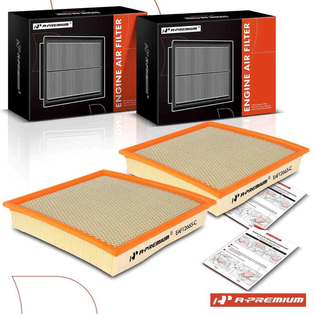 2X Engine Air Filter for Ford F-250 F-350 F-450 Super Duty (2020–2023)