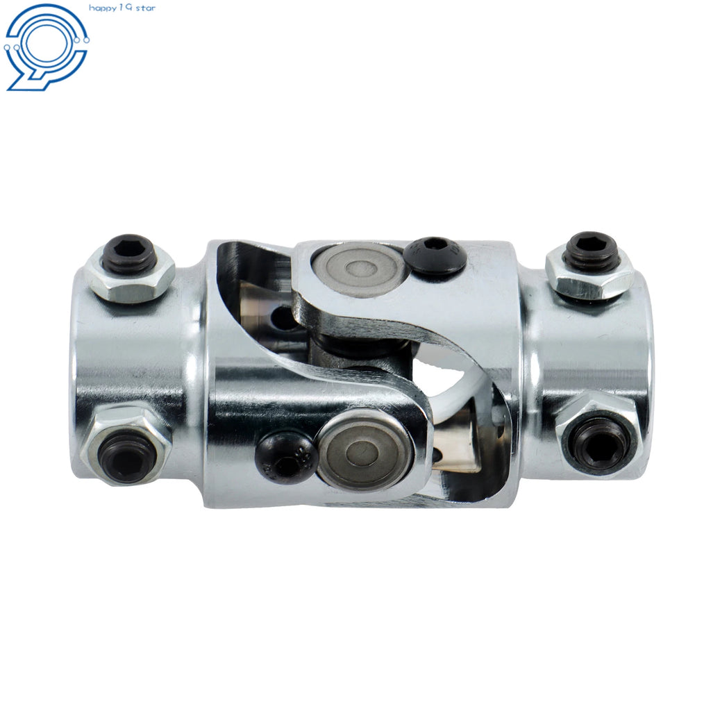 Chrome Steering U Joint Coupler for Universal Vehicles