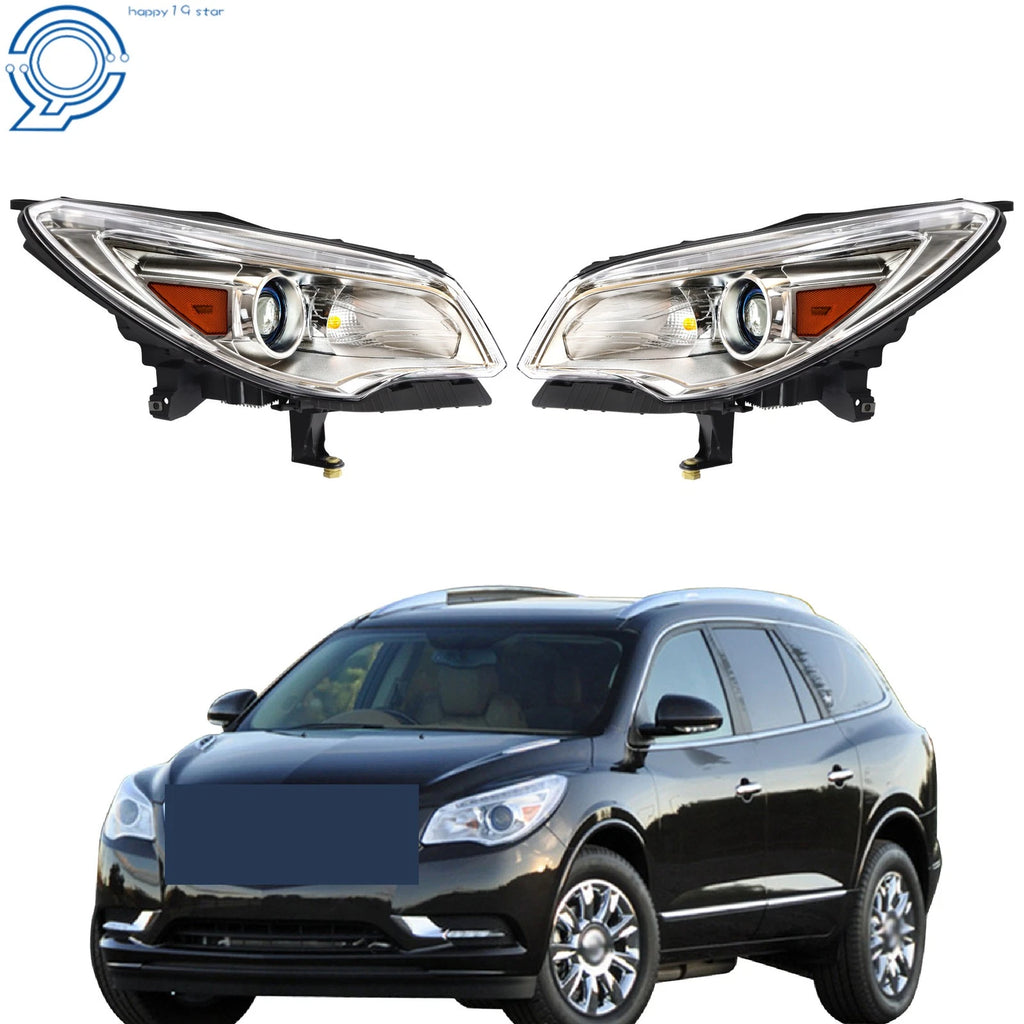 Headlight Set for Buick Enclave (2013–2017) HID Projector with LED DRL
