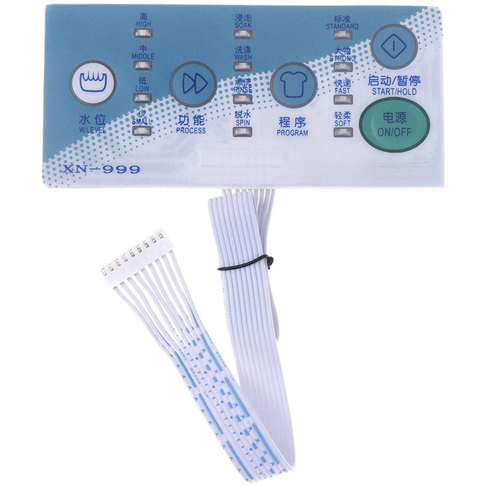 Control Panel for XN 999 Washing Machine (Standard Dimensions)