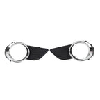 Front Fog Light Bezel Cover  Black/Chrome for Toyota Sienna (2011-2017)