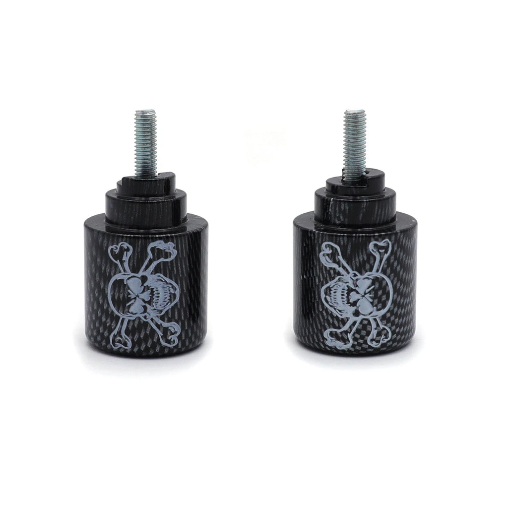 Skull Carbon Bar End for Honda CBR600RR CBR1000RR VFR800 RC51 CBR900RR (2003–2023)
