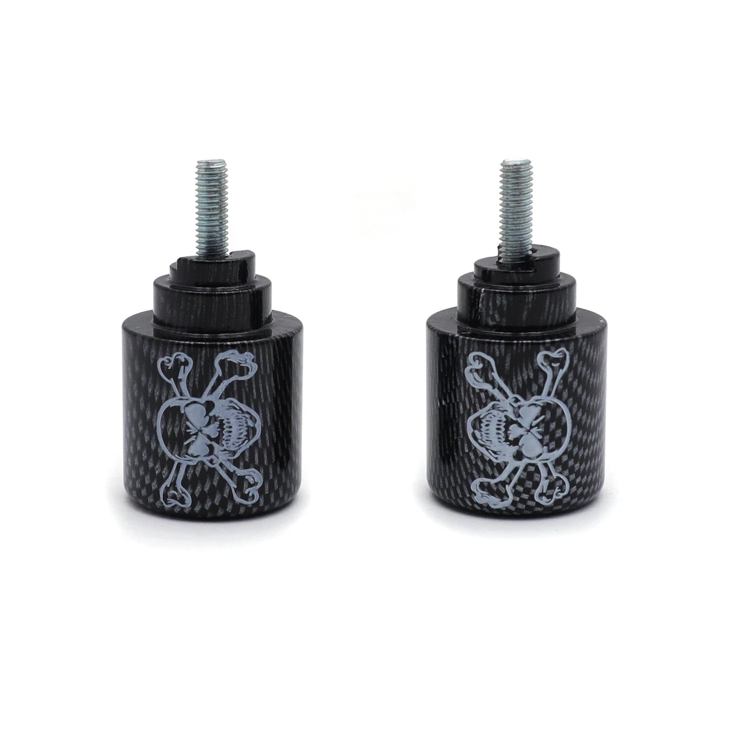 Skull Carbon Bar End for Honda CBR600RR CBR1000RR VFR800 RC51 CBR900RR (2003–2023)